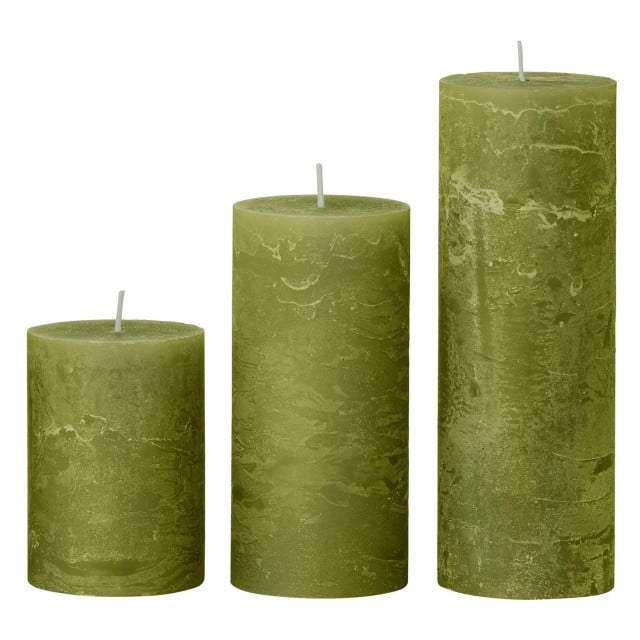 Lumanare verde deschis din fibre naturale 35 cm Rustic One Cozy Living Copenhagen