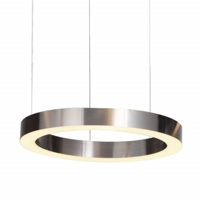 Lustra argintie din otel cu 2 LED-uri Circle 40 Step into Design