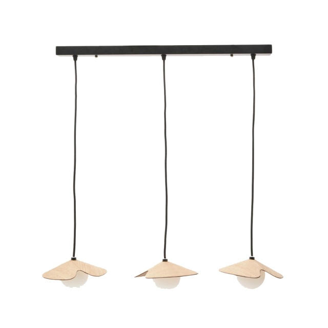 Lustra crem din metal cu 3 becuri Wilara Kave Home