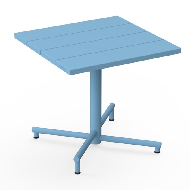 Masa bistro exterior albastru din metal 80x80 cm Fred's Fatboy