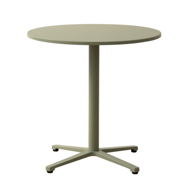 Masa bistro exterior verde din metal 75 cm Figueral Besolux