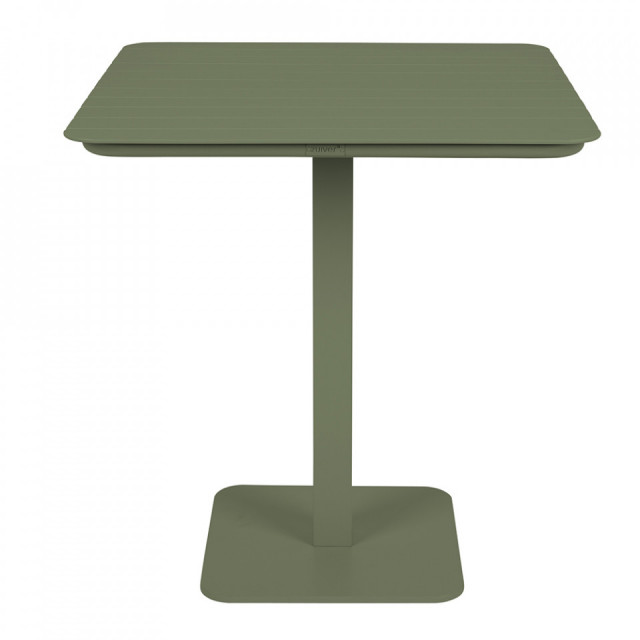 Masa bistro pentru exterior verde din aluminiu si fier 71x71 cm Bistro Vondel Zuiver