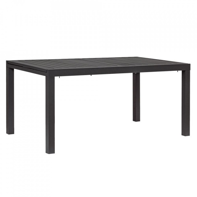 Masa dining extensibila pentru exterior gri carbune din aluminiu 90x160(240) cm Hilde Bizzotto