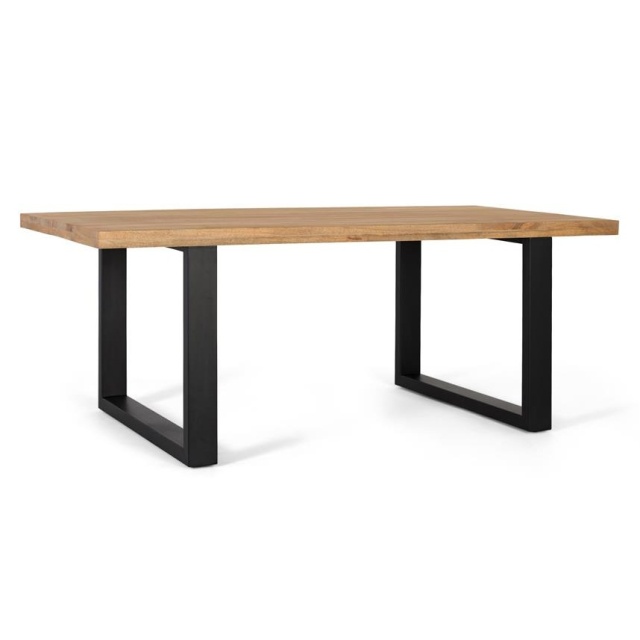 Masa dining maro/neagra din lemn 100x200 cm Cuber Giner y Colomer