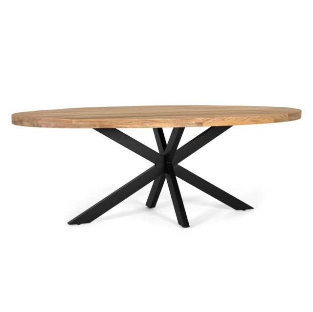 Masa dining maro/neagra din lemn 100x220 cm Gretix Giner y Colomer