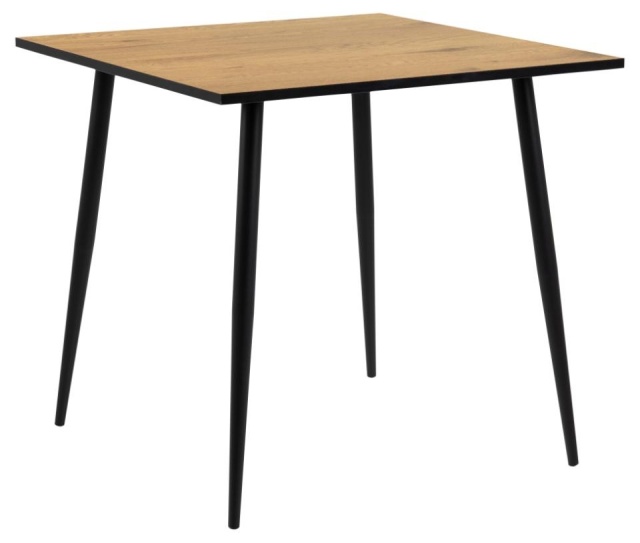 Masa dining maro/neagra din lemn 80x80 cm Wilma Actona Company