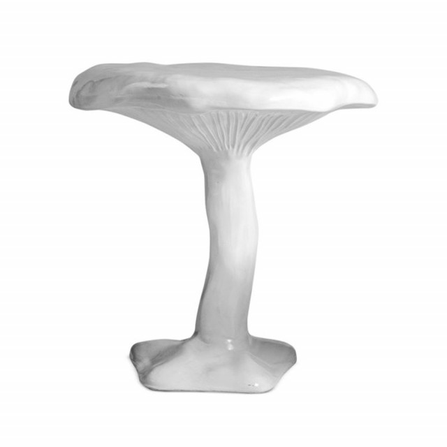 Masa laterala alba din fibra de sticla 70 cm Amanita Seletti