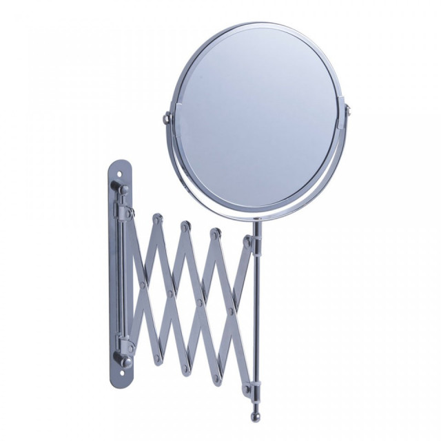 Oglinda cosmetica rotunda argintie din metal 17 cm Girls Work Zeller