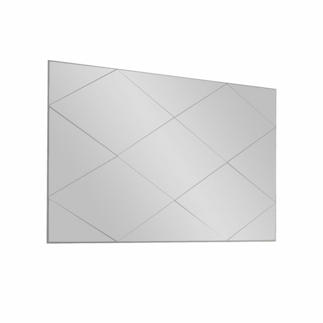 Oglinda dreptunghiulara argintie din lemn 50x75 cm Vocal The Home Collection