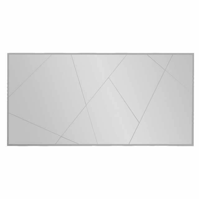 Oglinda dreptunghiulara argintie din lemn 60x120 cm Eilish The Home Collection
