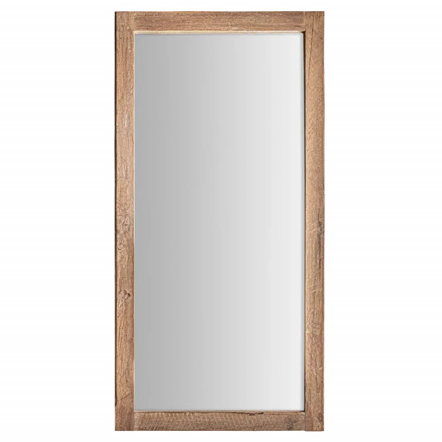 Oglinda dreptunghiulara maro din lemn de tec 109x220 cm Llonse Vical Home