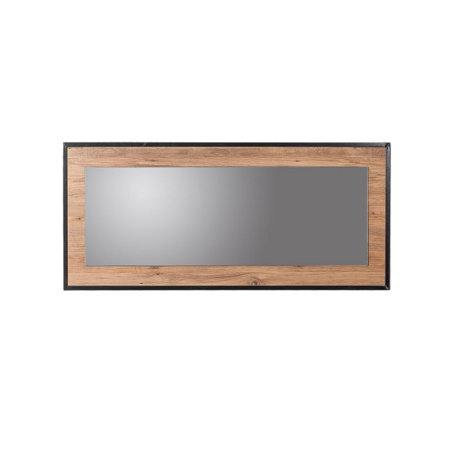 Oglinda dreptunghiulara maro/neagra din lemn 60x110 cm Quantum İdea The Home Collection