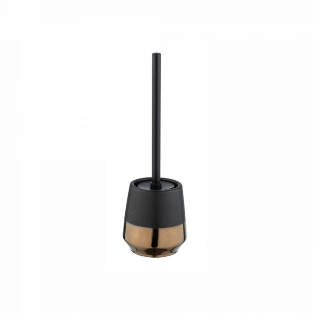 Perie pentru toaleta neagra/aramie din ceramica Brandol Wenko