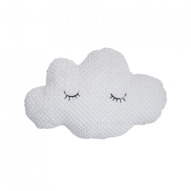 Perna decorativa alba din poliester 40x60 cm Windy Bloomingville Mini
