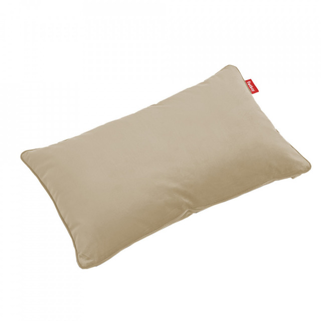 Perna dreptunghiulara crem din catifea reciclata 40x66 cm King Fatboy