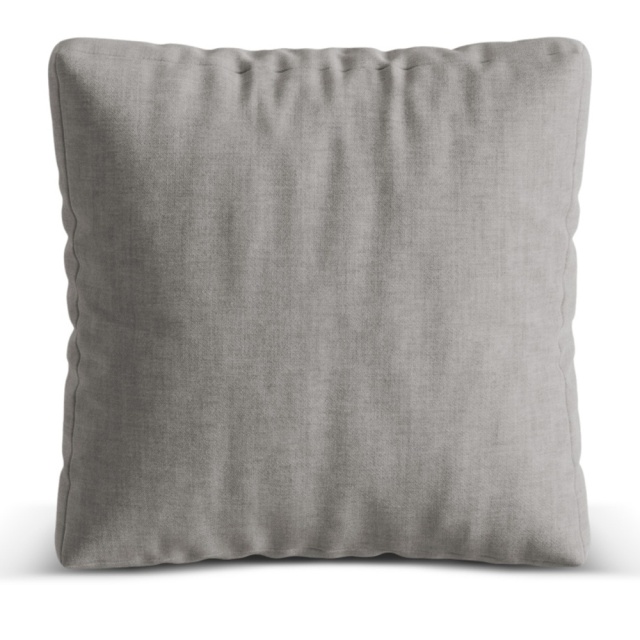 Perna patrata gri deschis din textil 55x55 cm Martina Micadoni