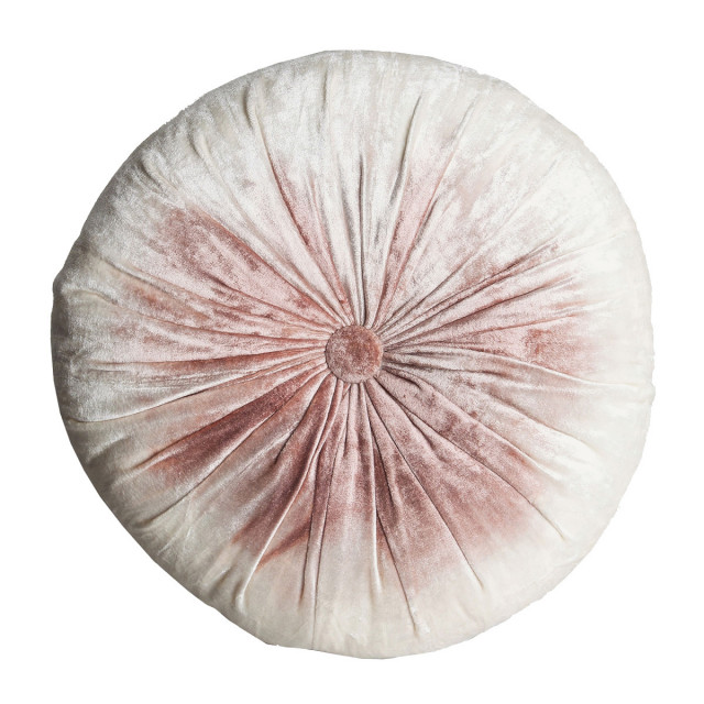 Perna rotunda alba/roz din bumbac 33 cm Nilea Vical Home