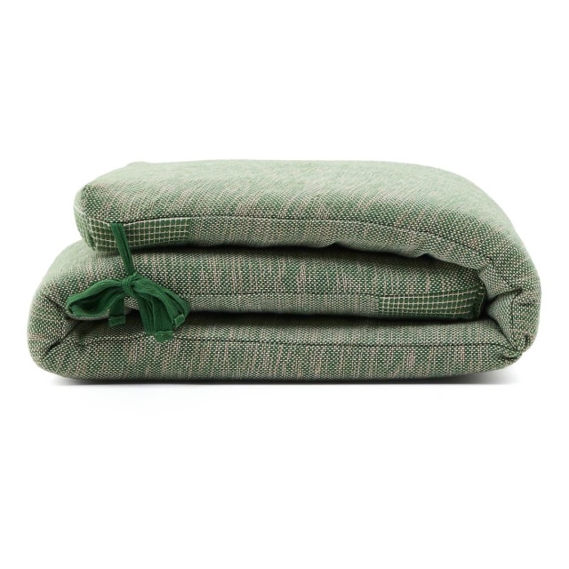 Perna sezut pentru sezlong verde din fibre sintetice 50x155 cm Delnar Kave Home