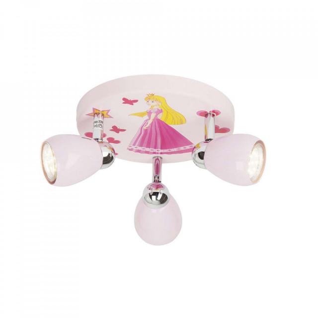 Plafoniera multicolora din metal cu 3 LED-uri Princess Brilliant