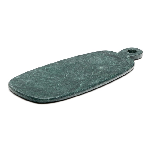 Platou pentru servire verde din marmura 20x47 cm Odar Kave Home