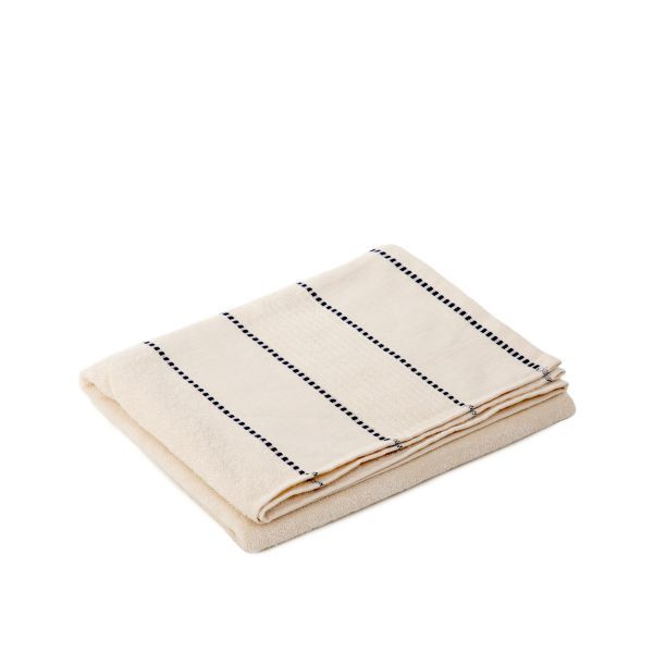 Prosop bej/albastru din bumbac 70x130 cm Amori Homla