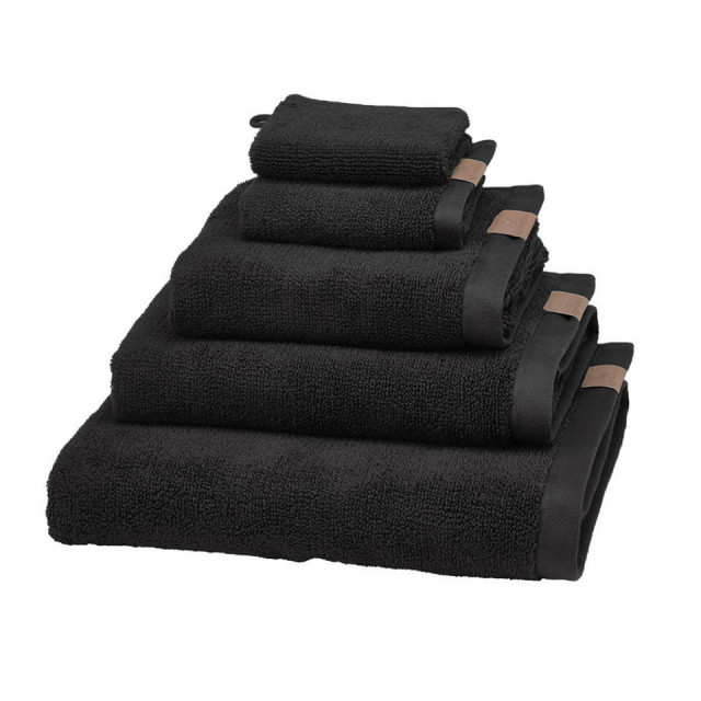 Prosop negru din bumbac 55x100 cm Oslo Aquanova