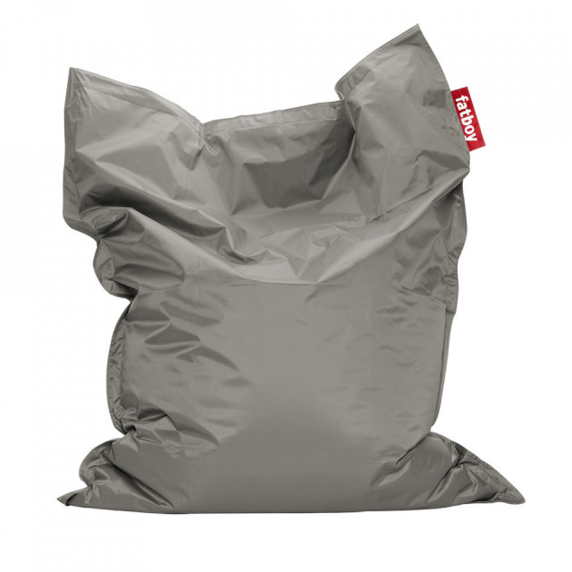 Puf dreptunghiular argintiu din textil 134x180 cm Original Fatboy