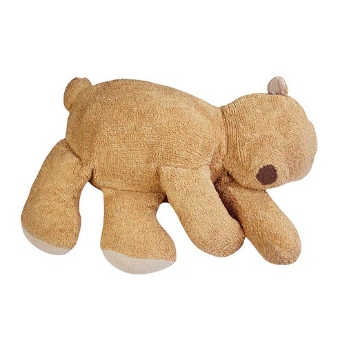 Puf maro din bumbac 70x100 cm Sleepy Bear Lorena Canals