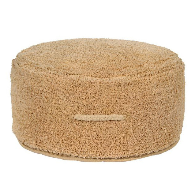 Puf rotund galben miere din bumbac 50 cm Chill Lorena Canals