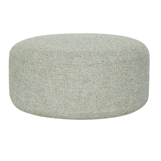 Puf rotund verde deschis din textil 70 cm Marshmellow Hubsch