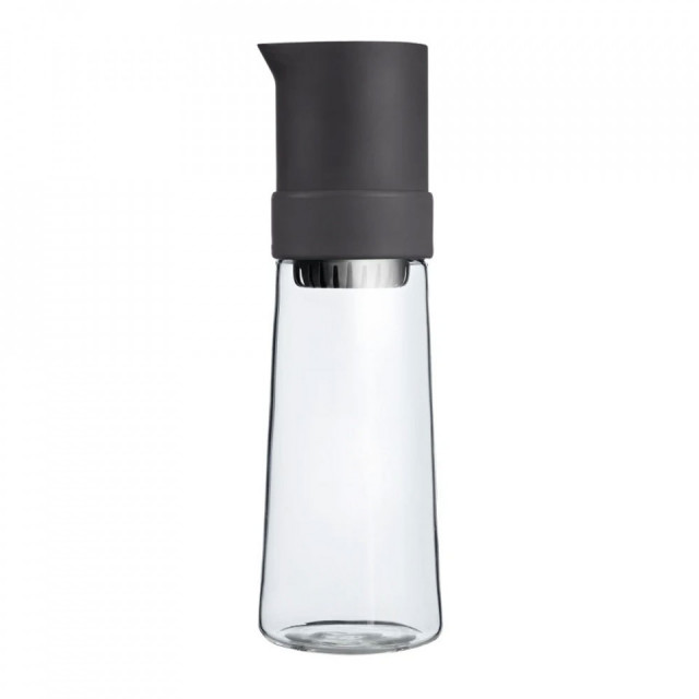Recipient pentru ceai gri/argintiu din sticla si inox 800 ml Tea Jay Blomus