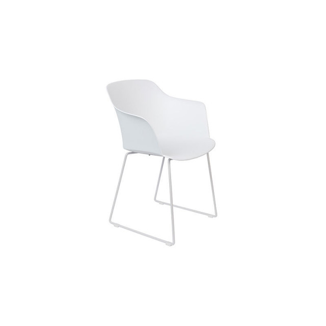 Scaun dining alb din plastic si metal Tango White The Home Collection