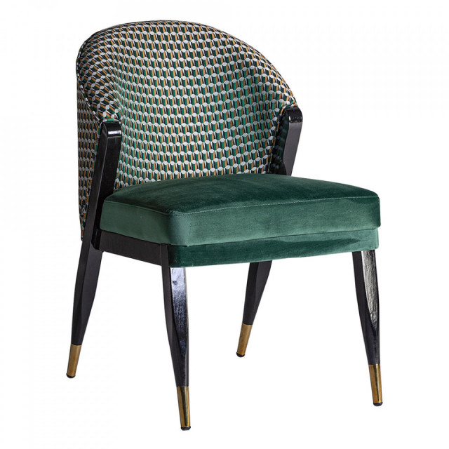 Scaun dining multicolor din catifea Kelheim Vical Home