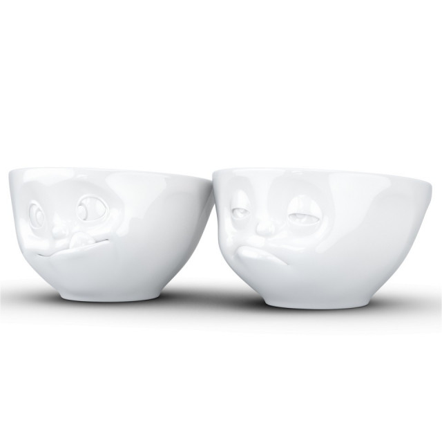Set 2 boluri albe din ceramica 200 ml Tasty & Snoozy Tassen