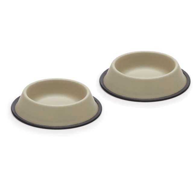 Set 2 boluri crem pentru animale de companie din metal 25 cm Dalitso Kave Home