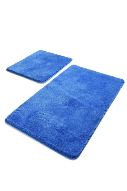 Set 2 covorase de baie albastre din fibre sintetice Havai The Home Collection