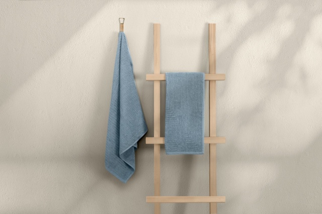 Set 2 prosoape albastre din bumbac Dreg Avy The Home Collection
