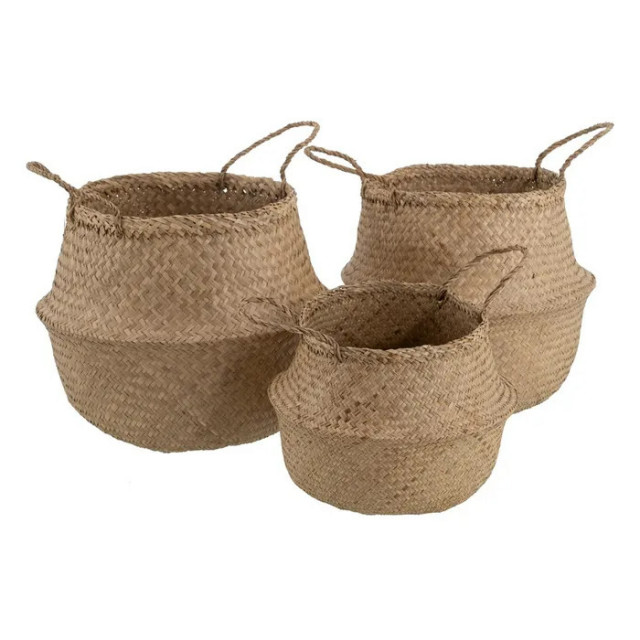 Set 3 cosuri maro din fibre naturale Kass The Home Collection