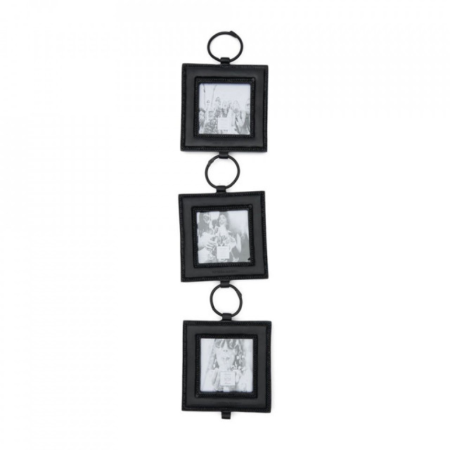 Set 3 rame foto negre din aluminiu 15x68 cm Cordoba Riviera Maison