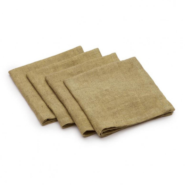 Set 4 servete verzi din bumbac 30x30 cm Ubalda Kave Home