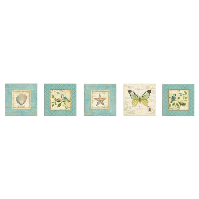 Set 5 tablouri multicolore 15x15 cm UTB096 The Home Collection
