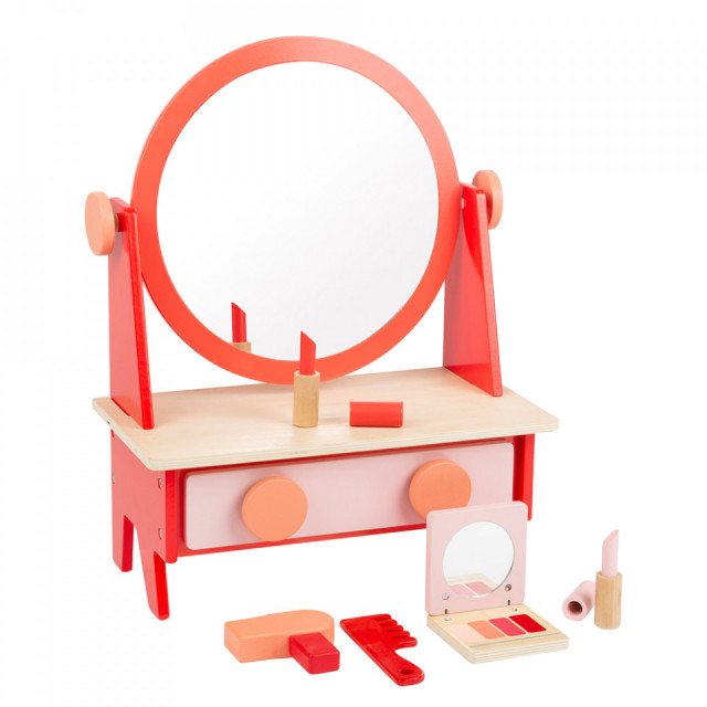 Set de joaca 9 piese din lemn Retro Make-Up small foot