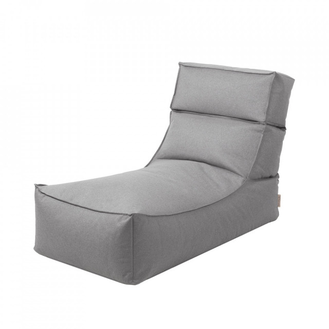 Sezlong exterior gri piatra din fibre sintetice Stay Blomus