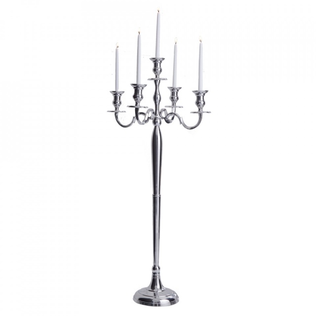 Sfesnic argintiu din metal 120 cm Allya The Home Collection