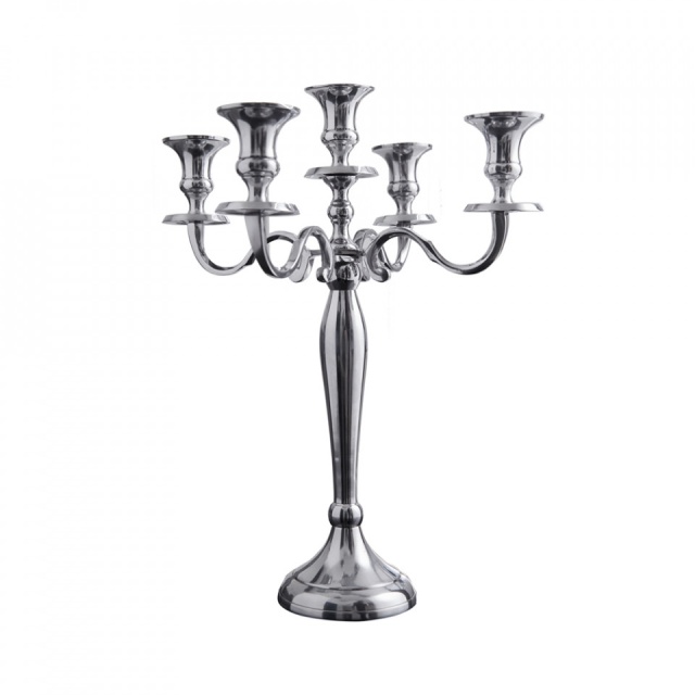 Sfesnic argintiu din metal 41 cm Allya The Home Collection