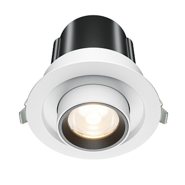 Spot alb din metal cu LED Hidden Maytoni