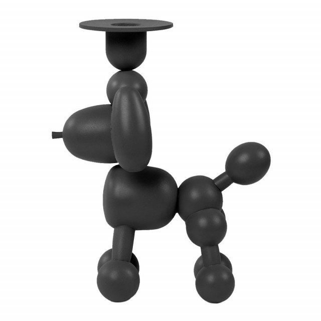 Suport lumanare gri antracit din aluminiu 21 cm Can Dolly Fatboy