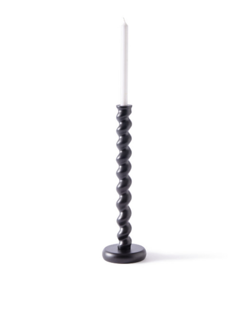 Suport lumanare negru din metal 49 cm Twister Pols Potten