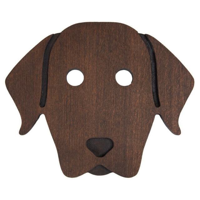 Suport pentru vase fierbinti maro din lemn 18x21 cm Dog The Home Collection
