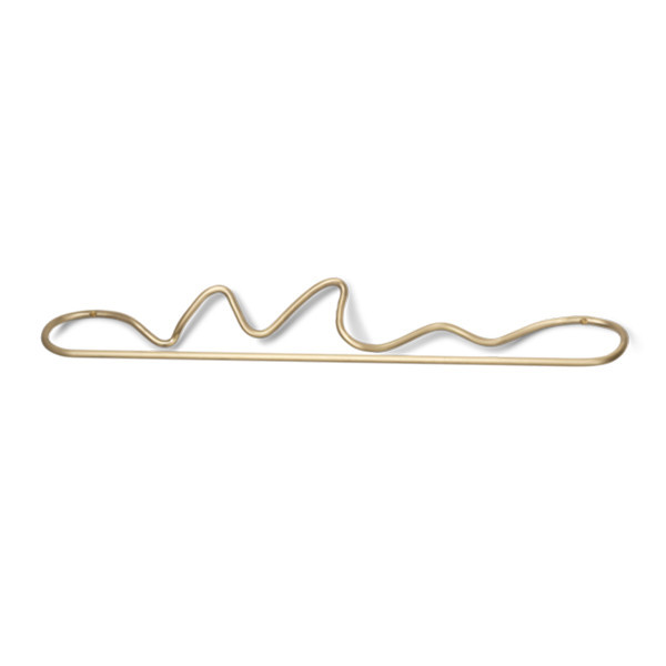 Suport prosoape auriu din metal 65 cm Curvature Ferm Living